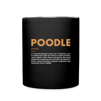 Poodle Definition - Full Colour Mug - black - Front