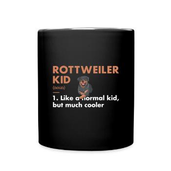 Rottweiler Kid Definition - Tasse einfarbig - Schwarz - Vorne