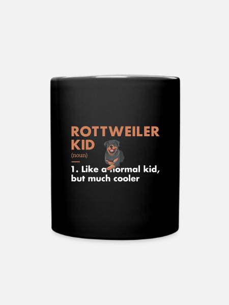 Rottweiler Kid Definition - Tasse einfarbig - Schwarz