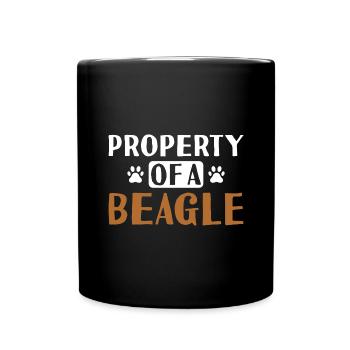 Property Of A Beagle - Full Colour Mug - black - Front