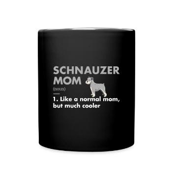 Schnauzer Mom Définition - Mug uni - noir - Devant