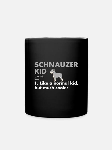 Schnauzer Kid Définition - Mug uni - noir