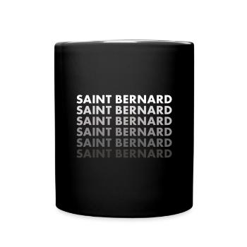 Saint-bernard - Mug uni - noir - Devant