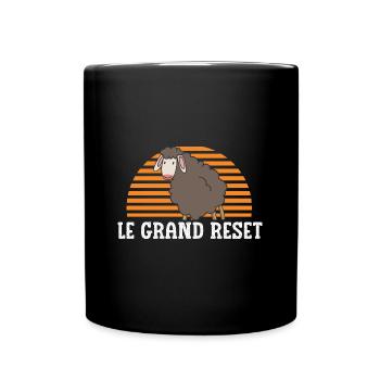le grand reset - Mug uni - noir - Devant
