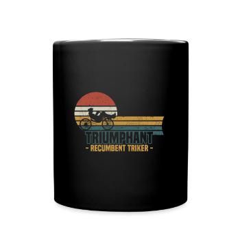 Recumbent Trike - Tasse einfarbig - Schwarz - Vorne