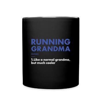 Sport Grandma Running - Full Colour Mug - black - Front