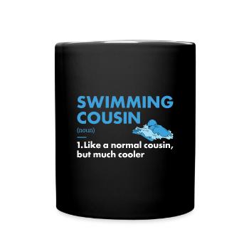 Sport Cousin Swimming - Tasse einfarbig - Schwarz - Vorne
