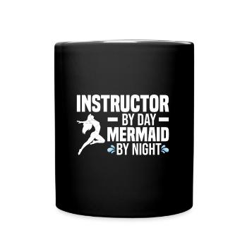 Wassergymnastik Geschenke | Water Aerobics Sport - Tasse einfarbig - Schwarz - Vorne