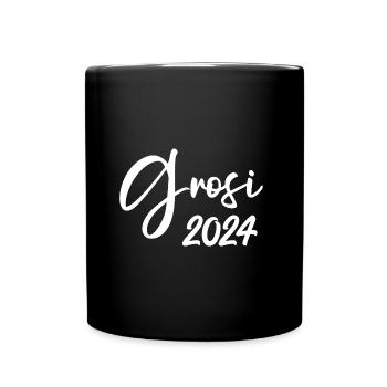Grosi 2024 Hallo Oma Schweiz Schweizer Oma - Tasse einfarbig - Schwarz - Vorne