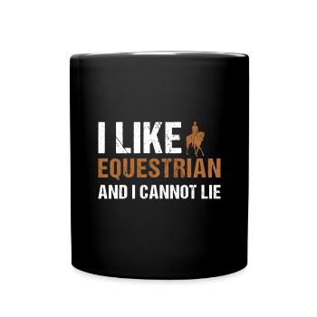 Sport J’aime l’équitation - Mug uni - noir - Devant
