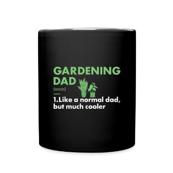 Jardinier Papa Définition Jardinage - Mug uni - noir - Devant