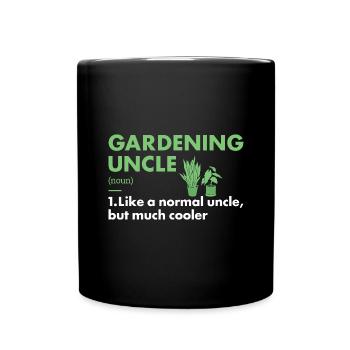 Jardinier Oncle Définition Jardinage - Mug uni - noir - Devant