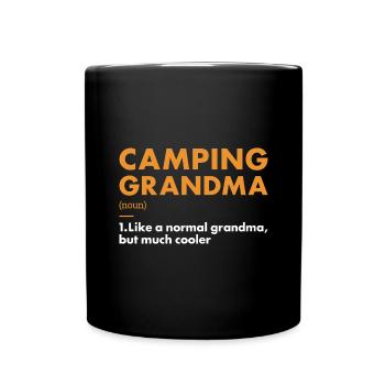 Camper Grandma Definition Camping - Full Colour Mug - black - Front