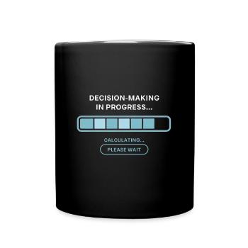 Loading bar design for the undecided - Full Colour Mug - black - Front
