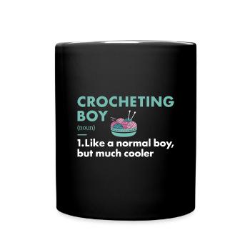 Crochet Garçon Définition Crochet - Mug uni - noir - Devant