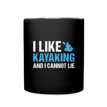 Kayaker I Like Kayaking - Full Colour Mug - black - Front