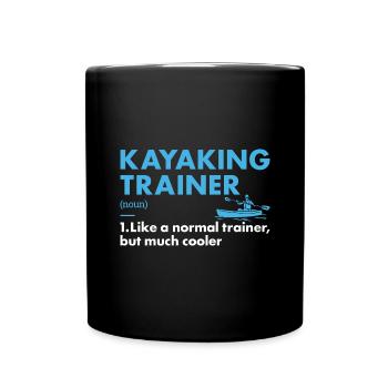 Kayaker Trainer Definition Kayaking - Tasse einfarbig - Schwarz - Vorne