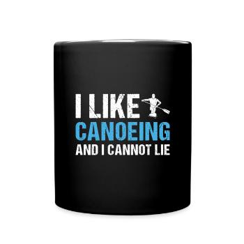 Canoeist I Like Canoeing - Tasse einfarbig - Schwarz - Vorne