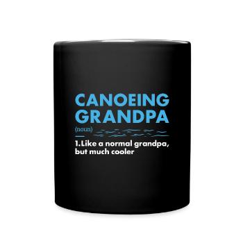Canotiste Papi Définition Canoë - Mug uni - noir - Devant