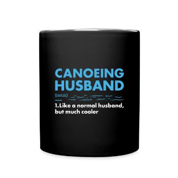 Canoteur Mari Définition Canoë - Mug uni - noir - Devant