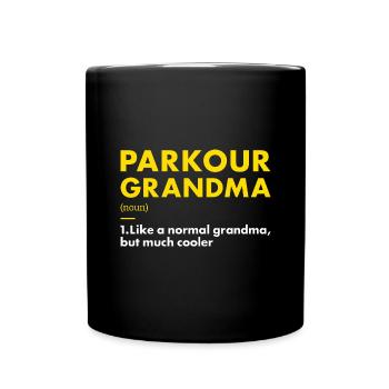 Traceur Grandma Definition Parkour - Full Colour Mug - black - Front