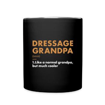 Rider Grandpa Definition Dressage - Full Colour Mug - black - Front