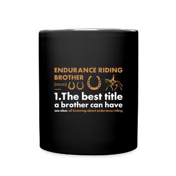 Rider Brother Definition Endurance Riding - Tasse einfarbig - Schwarz - Vorne