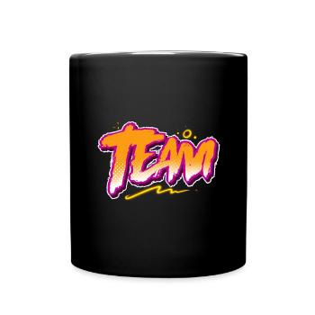 Team - Full Colour Mug - black - Front