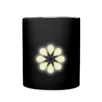 Ampoules électriques - Mug uni - noir - Devant
