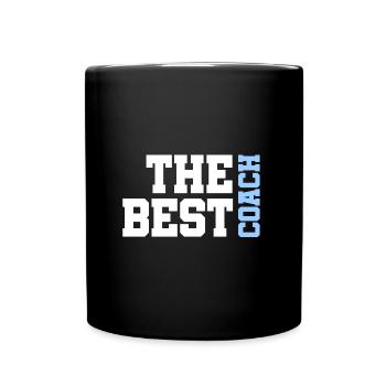 The best Coach - Der beste Trainer - Tasse einfarbig - Schwarz - Vorne
