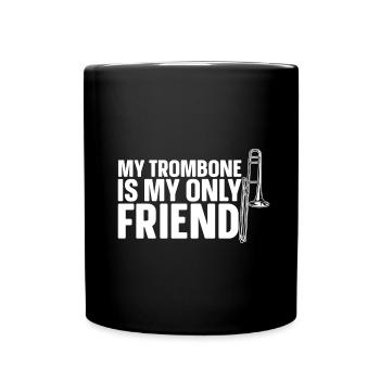 Trombone - Mug uni - noir - Devant