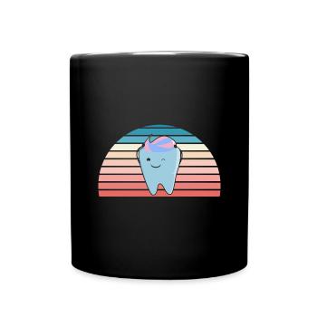 Hygienist Retro Sunset Dental Assistant - Tasse einfarbig - Schwarz - Vorne