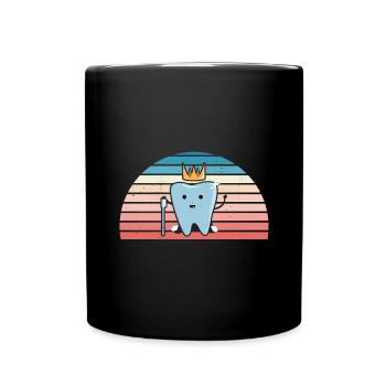 Hygienist Retro Sunset Dental Assistant - Tasse einfarbig - Schwarz - Vorne