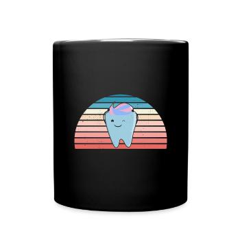 Hygienist Retro Sunset Dental Assistant - Tasse einfarbig - Schwarz - Vorne