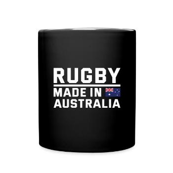 Rugby Made In Australia Rugby - Full Colour Mug - black - Front