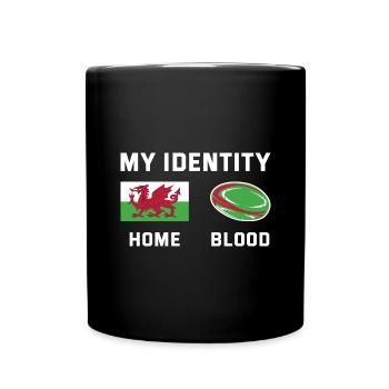 My Identity Wales Rugby - Tasse einfarbig - Schwarz - Vorne