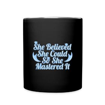 Master's degree University - Full Colour Mug - black - Front