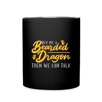 Bartagame Bearded Dragon - Full Colour Mug - black - Front