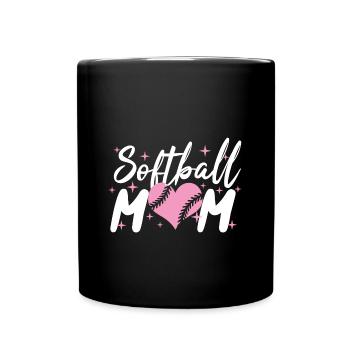 Softball - Mug uni - noir - Devant