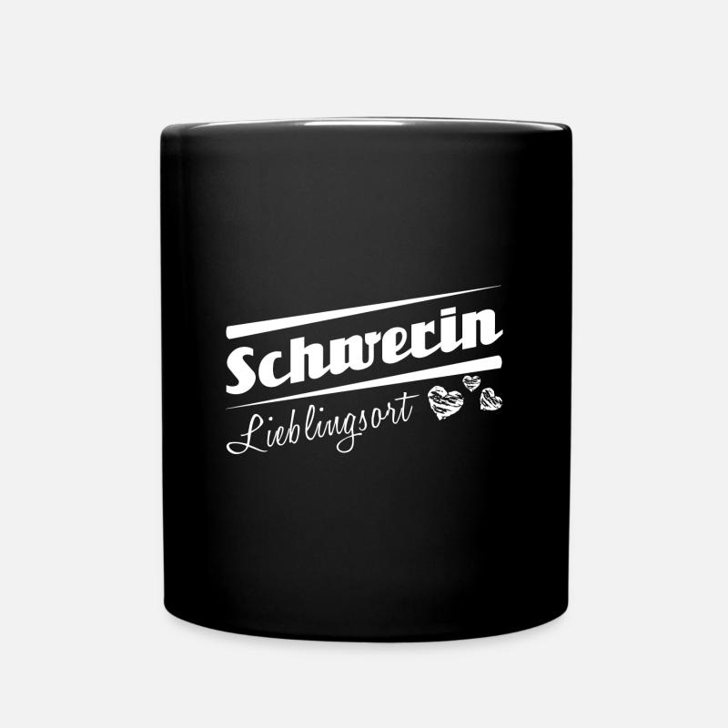 Schwerin - Lieblingsort mit Stadtnamen - Tasse einfarbig - Schwarz