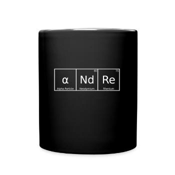 Andre Name Vorname Chemie Periodensystem Elemente - Tasse einfarbig - Schwarz - Vorne