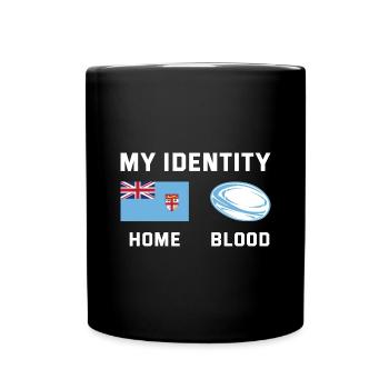 My Identity Fiji Rugby - Tasse einfarbig - Schwarz - Vorne
