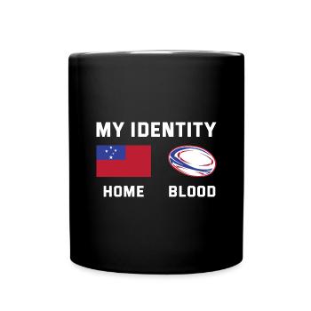 My Identity Samoa Rugby - Tasse einfarbig - Schwarz - Vorne