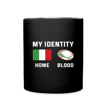 My Identity Italy Rugby - Tasse einfarbig - Schwarz - Vorne