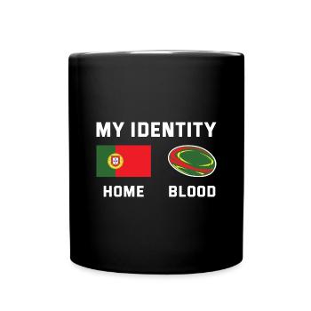 My Identity Portugal Rugby - Tasse einfarbig - Schwarz - Vorne