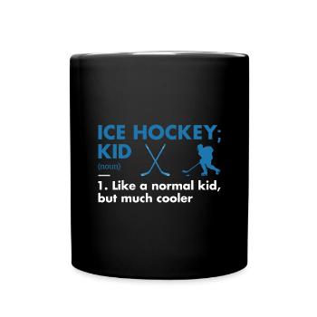 Sport Kid Definition Ice Hockey - Tasse einfarbig - Schwarz - Vorne