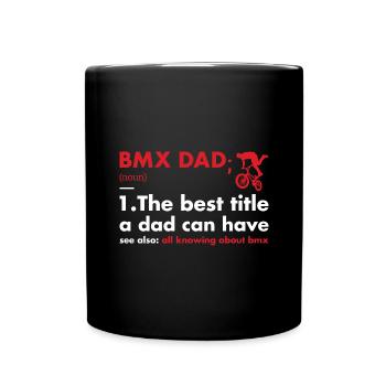 Sport Dad Definition BMX - Tasse einfarbig - Schwarz - Vorne