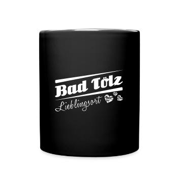 Bad Tölz - Lieblingsort mit Stadtnamen - Tasse einfarbig - Schwarz - Vorne