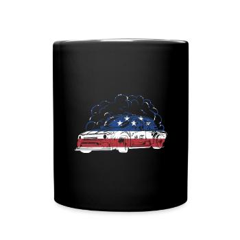 Sport Us Flag Drifting - Tasse einfarbig - Schwarz - Vorne