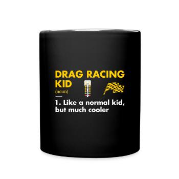 Sport Kid Définition Course de dragsters - Mug uni - noir - Devant